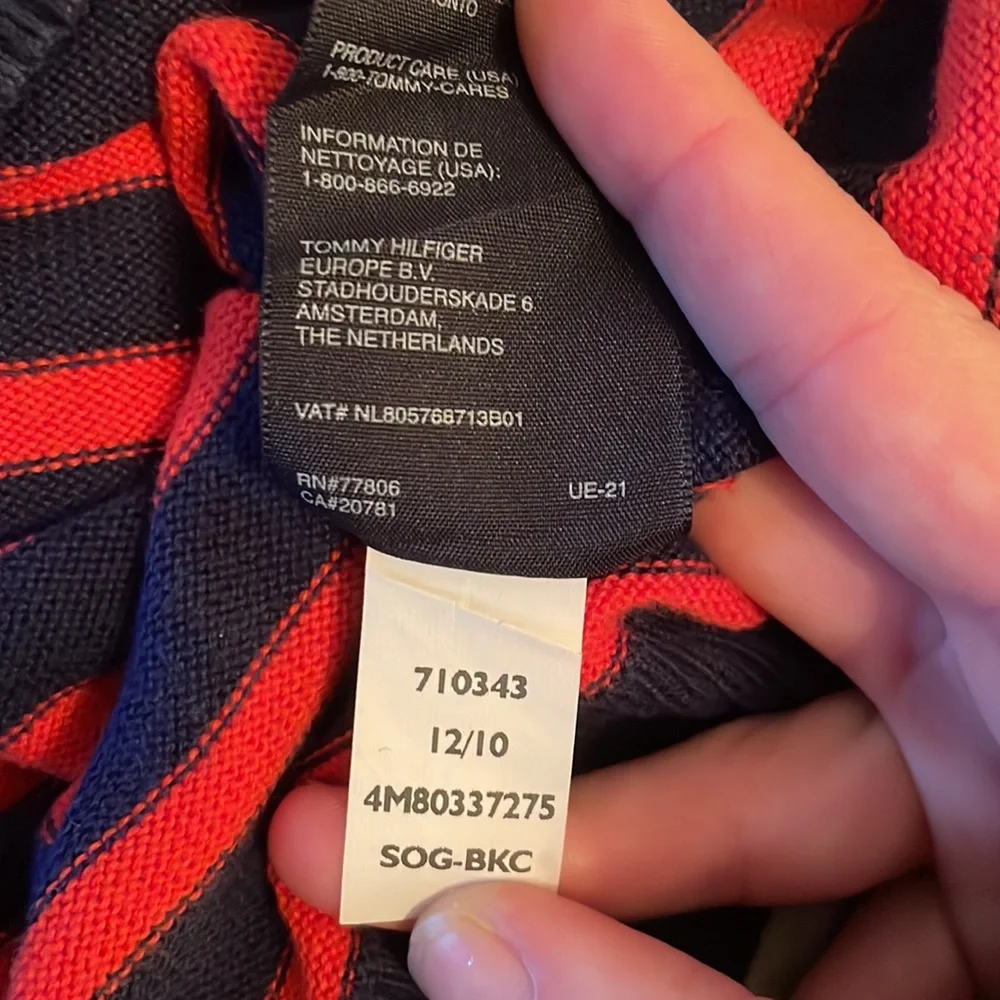 Tommy Hilfiger approx measurements